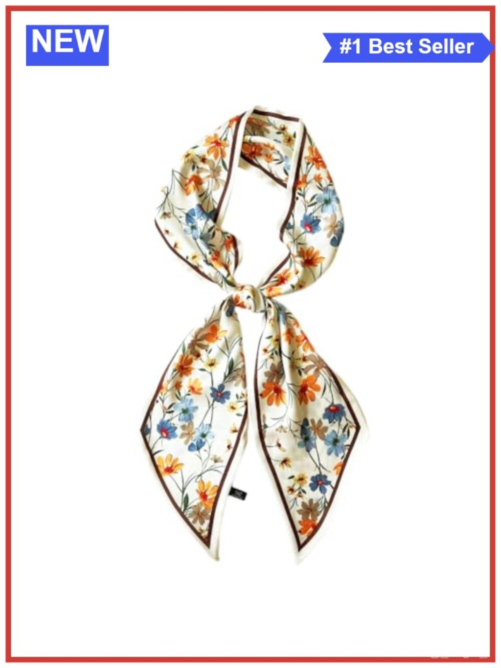 Silk Feel Head Scarf Hair Wrap Neck Tie Lightweight Polyester Women